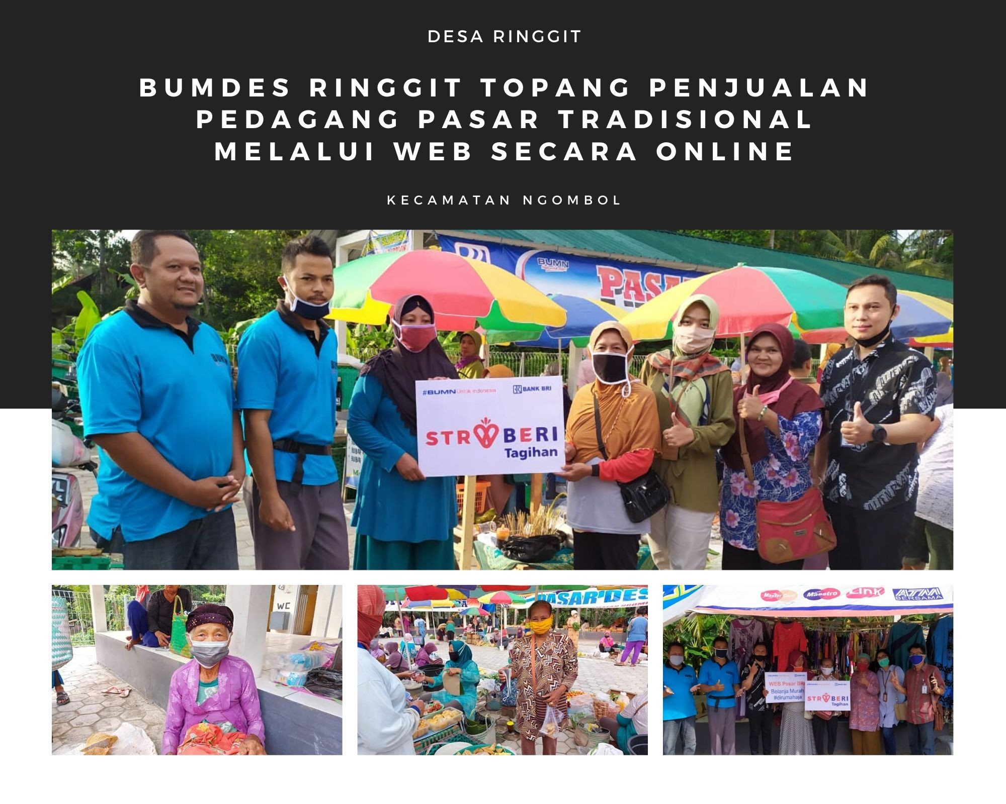 BUMDES RINGGIT TOPANG PENJUALAN PEDAGANG PASAR TRADISIONAL MELALUI WEB SECARA ONLINE