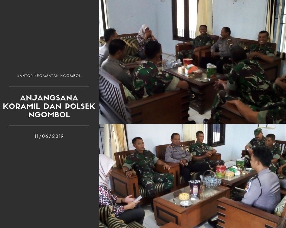 ANJANGSANA KORAMIL DAN POLSEK NGOMBOL DI KANTOR KECAMATAN NGOMBOL