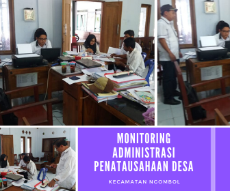 MONITORING DAN FASILITASI ADMINISTRASI PENATAUSAHAAN DESA DI DESA  MENDIRO