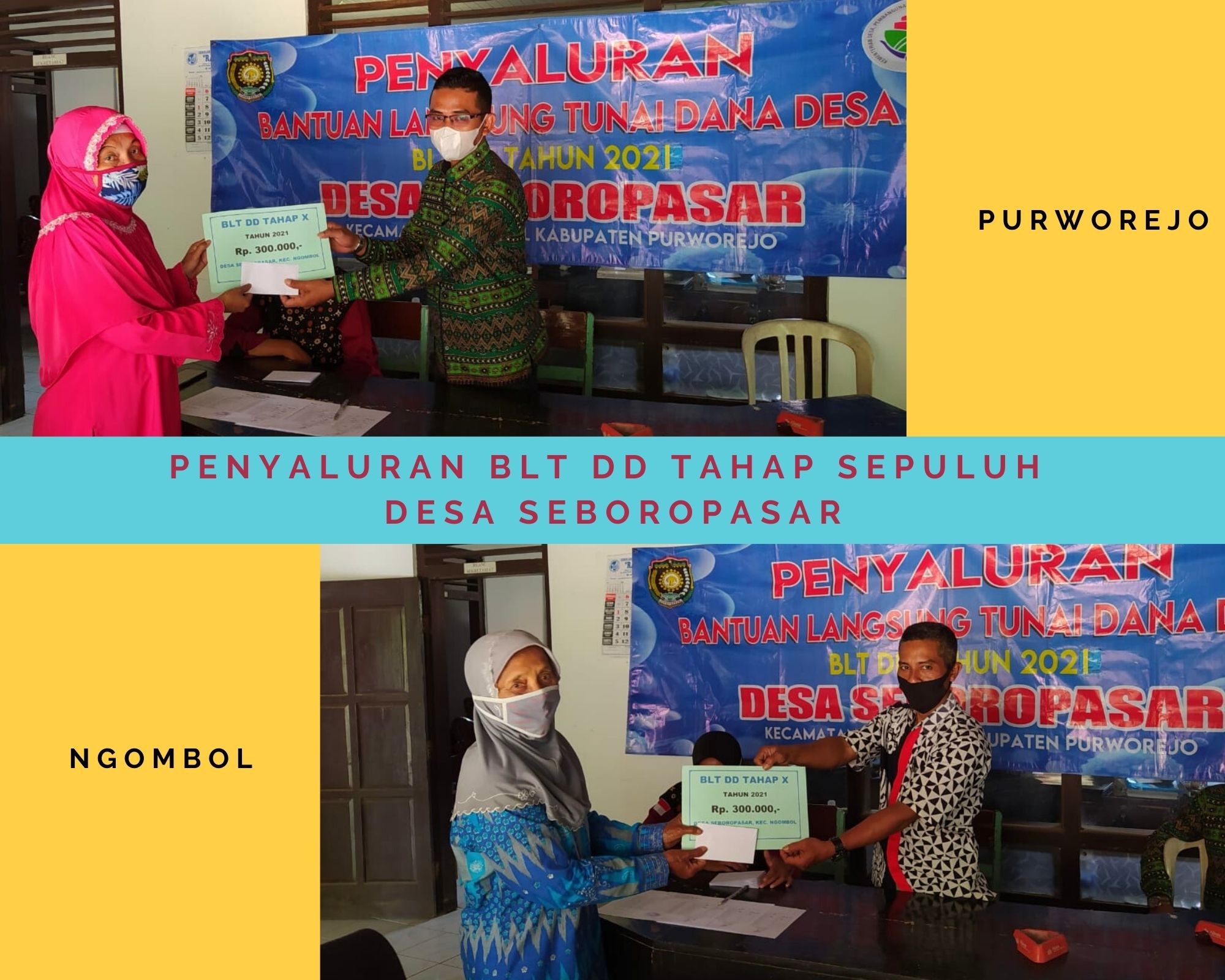 PENYALURAN BLT DD TAHAP SEPULUH  DESA SEBOROPASAR