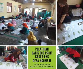 PELATIHAN BATIK IBU- IBU PKK DESA NGOMBOL