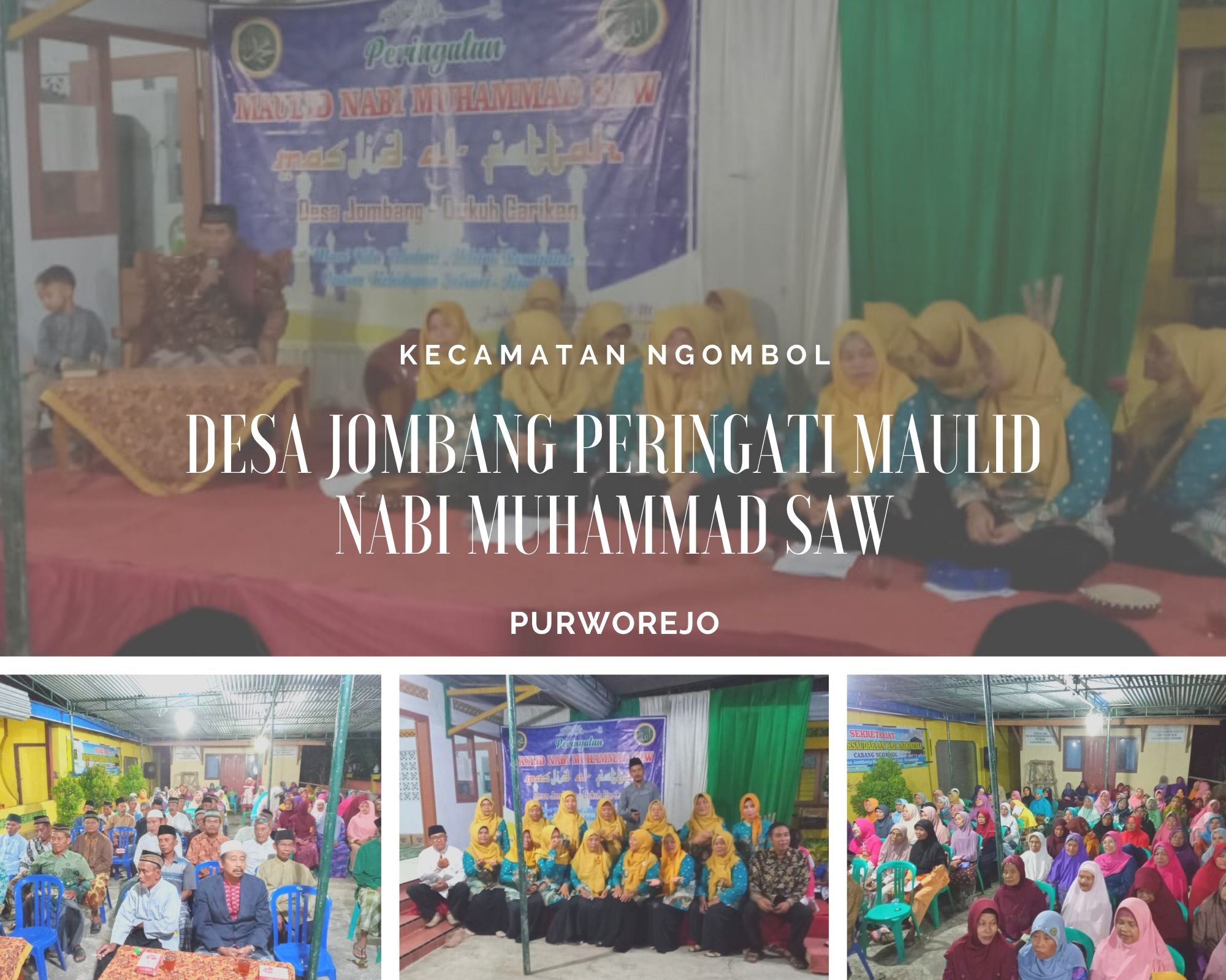 DESA JOMBANG PERINGATI MAULID NABI MUHAMMAD SAW 1441 H