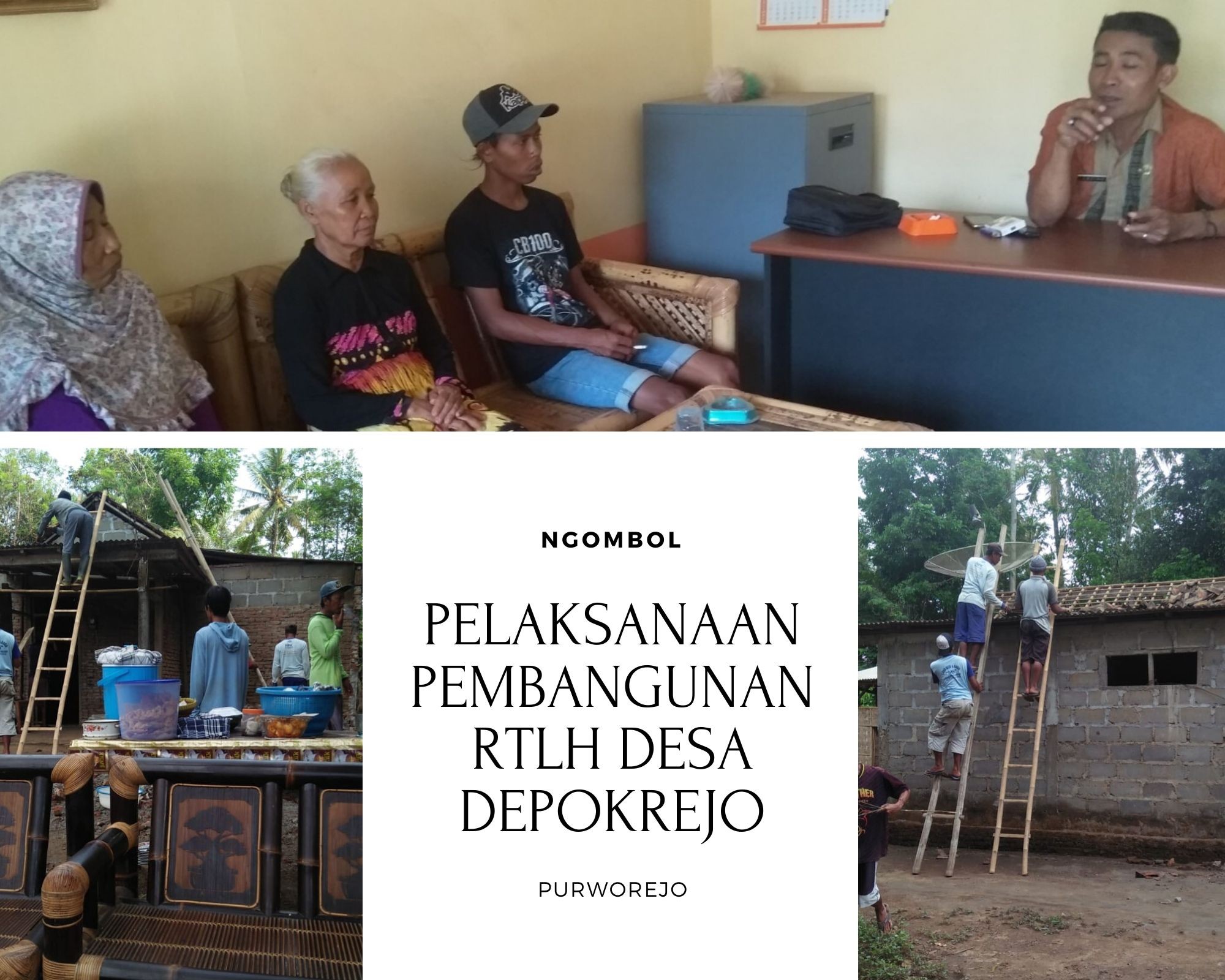 PELAKSANAAN PEMBANGUNAN RTLH DESA DEPOKREJO