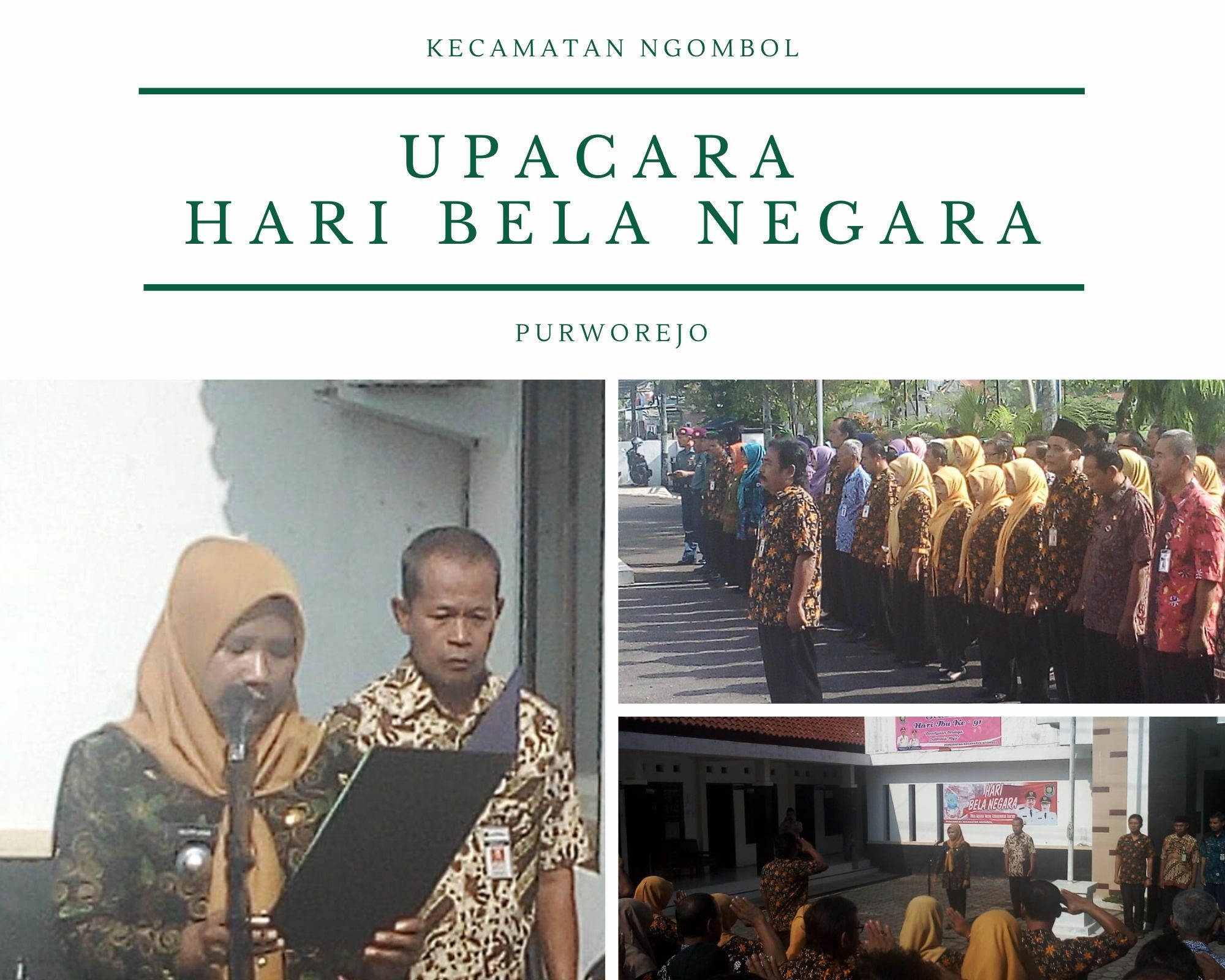 UPACARA HARI BELA NEGARA KECAMATAN NGOMBOL