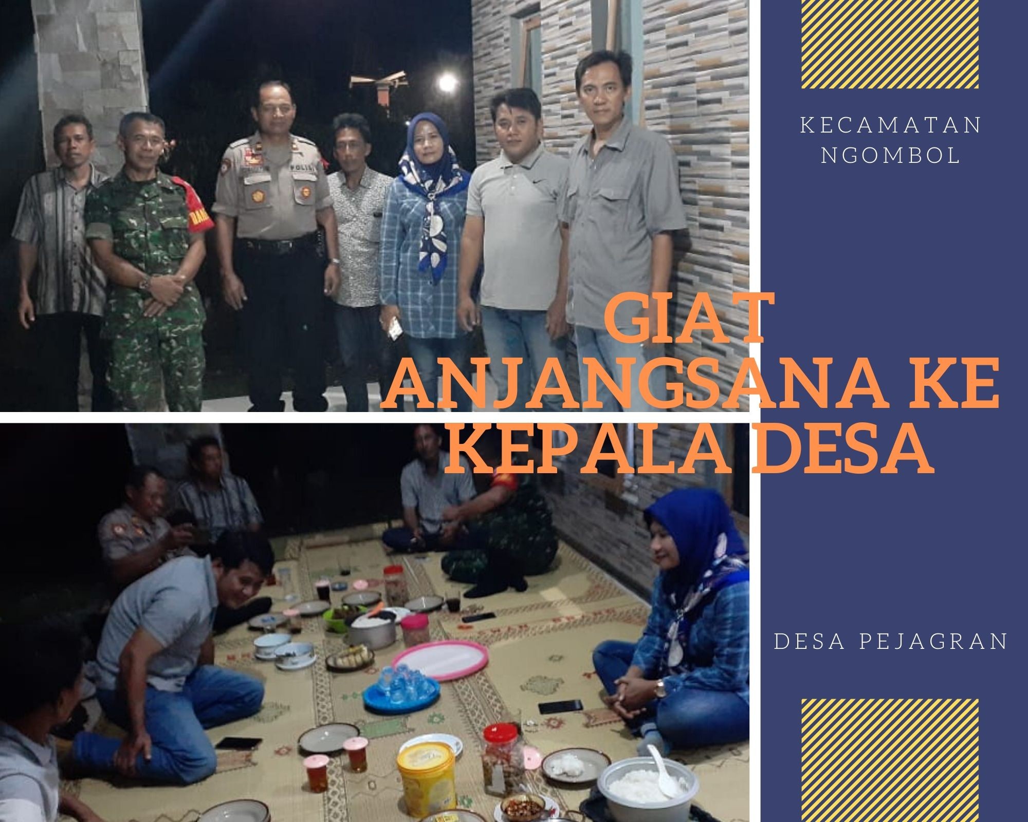 FORKOPIMCAM NGOMBOL GIAT ANJANGSANA KE KEPALA DESA