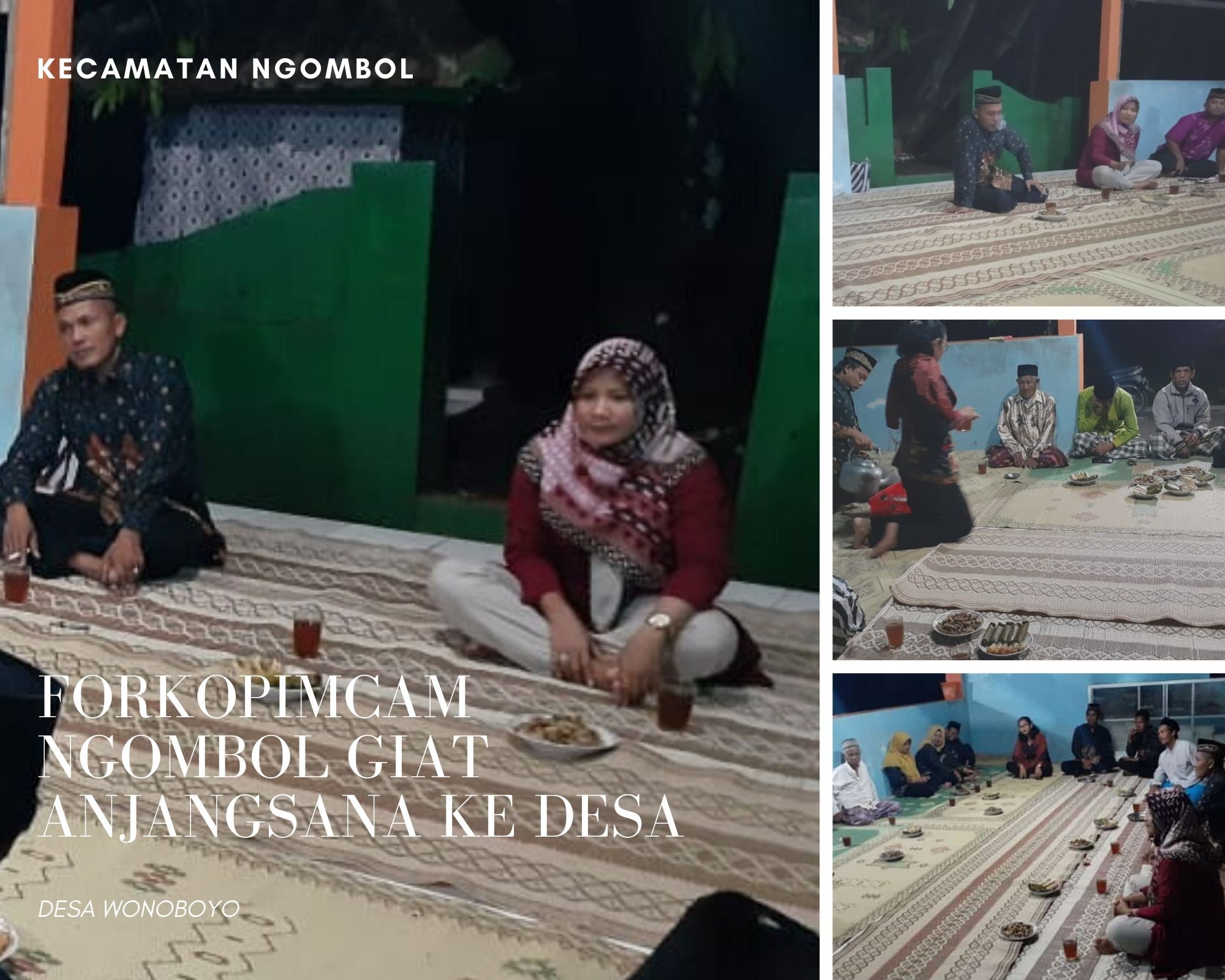 FORKOPIMCAM NGOMBOL GIAT ANJANGSANA KE KEPALA DESA WONOBOYO