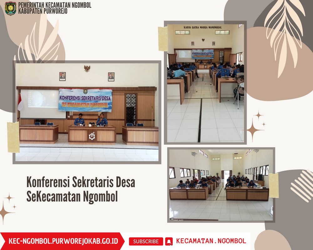 Konferensi Sekretaris Desa Se Kecamatan Ngombol