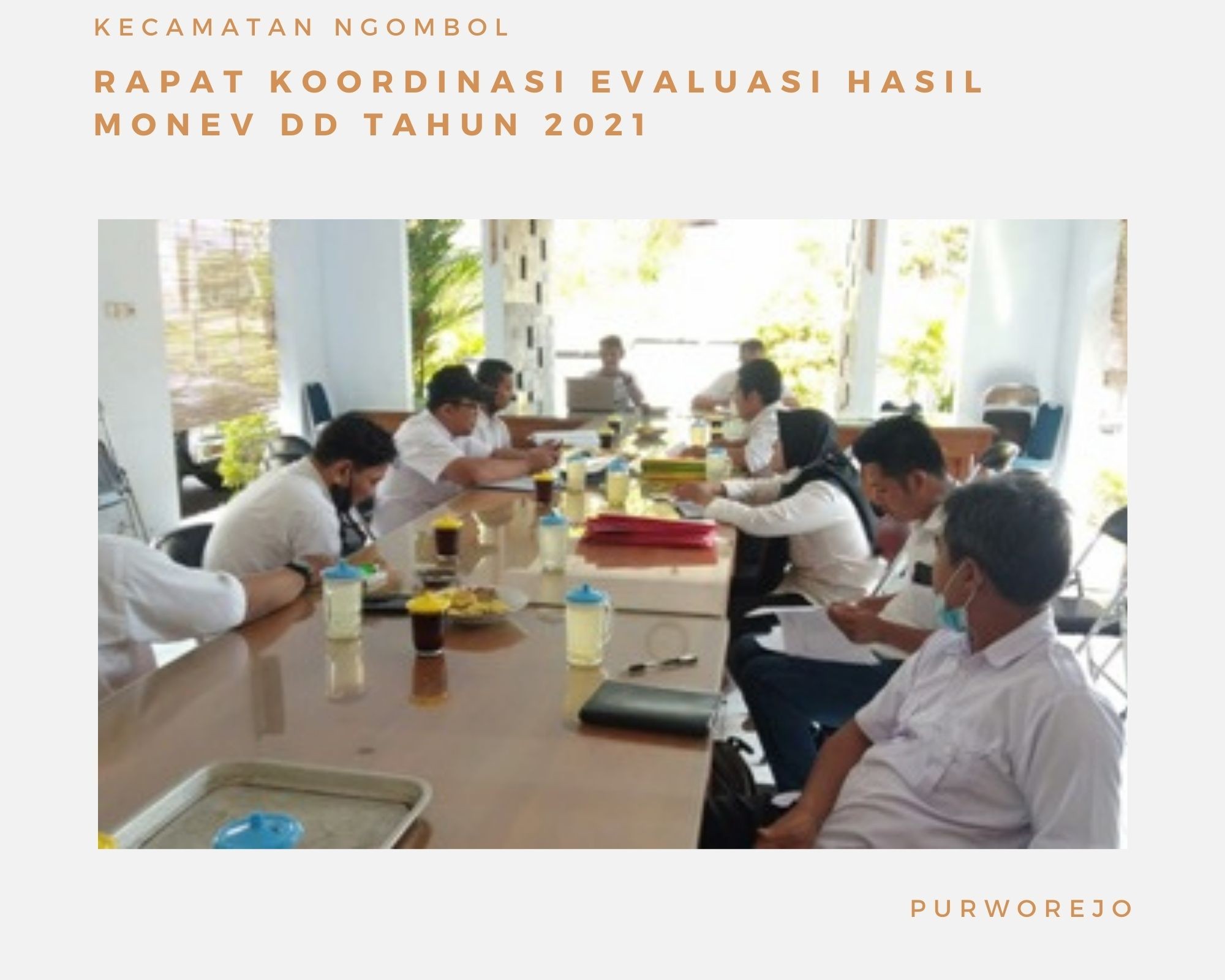 RAPAT KOORDINASI EVALUASI HASIL MONEV DD TAHUN 2021