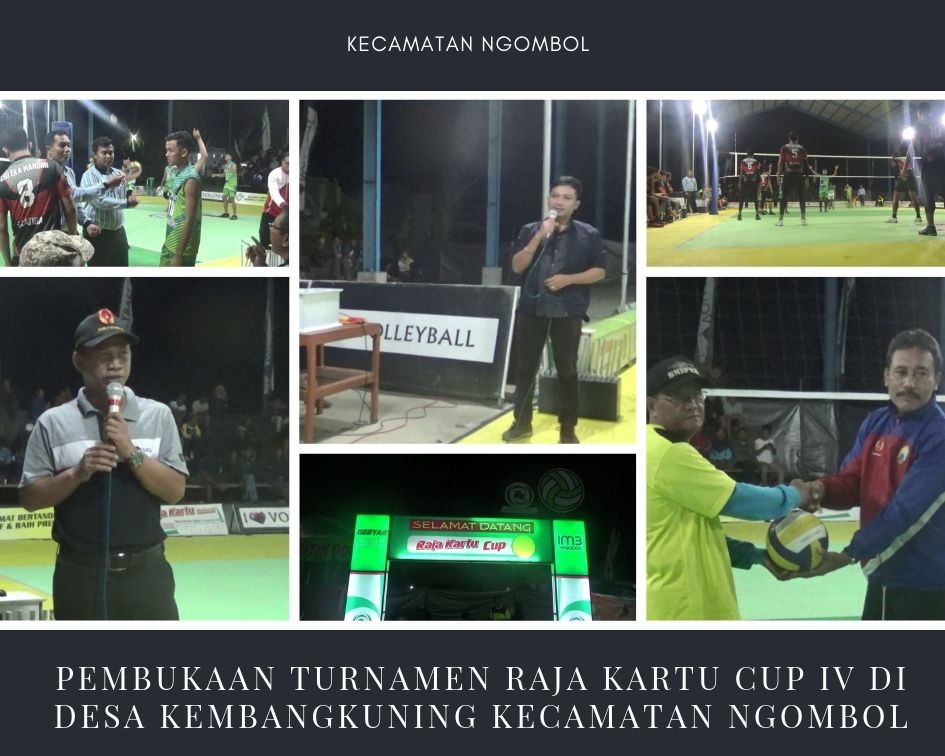 PEMBUKAAN TURNAMEN RAJA KARTU CUP IV DI DESA KEMBANGKUNING KECAMATAN NGOMBOL