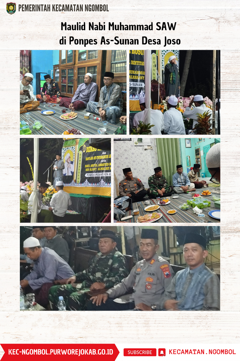 Maulid Nabi Muhammad SAW di Ponpes As-Sunan Desa Joso