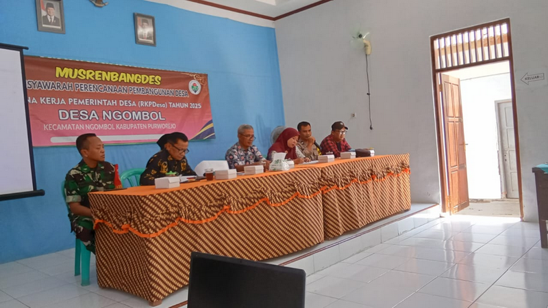 Musrenbangdes RKPDes Desa Ngombol Tahun 2025 Berlangsung Sukses