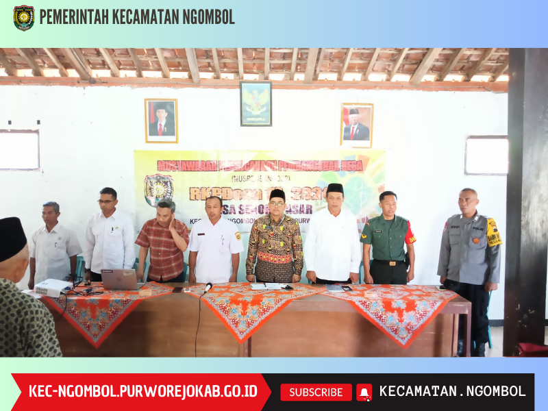 Musrenbangdes dan RKPDes 2024 Desa Seboropasar Kecamatan Ngombol