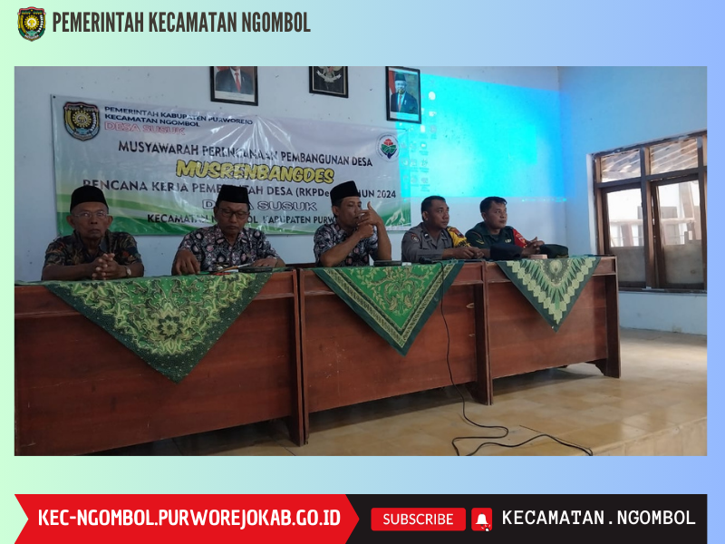 Musrenbangdes dan RKPDes 2024 Desa Susuk Kecamatan Ngombol