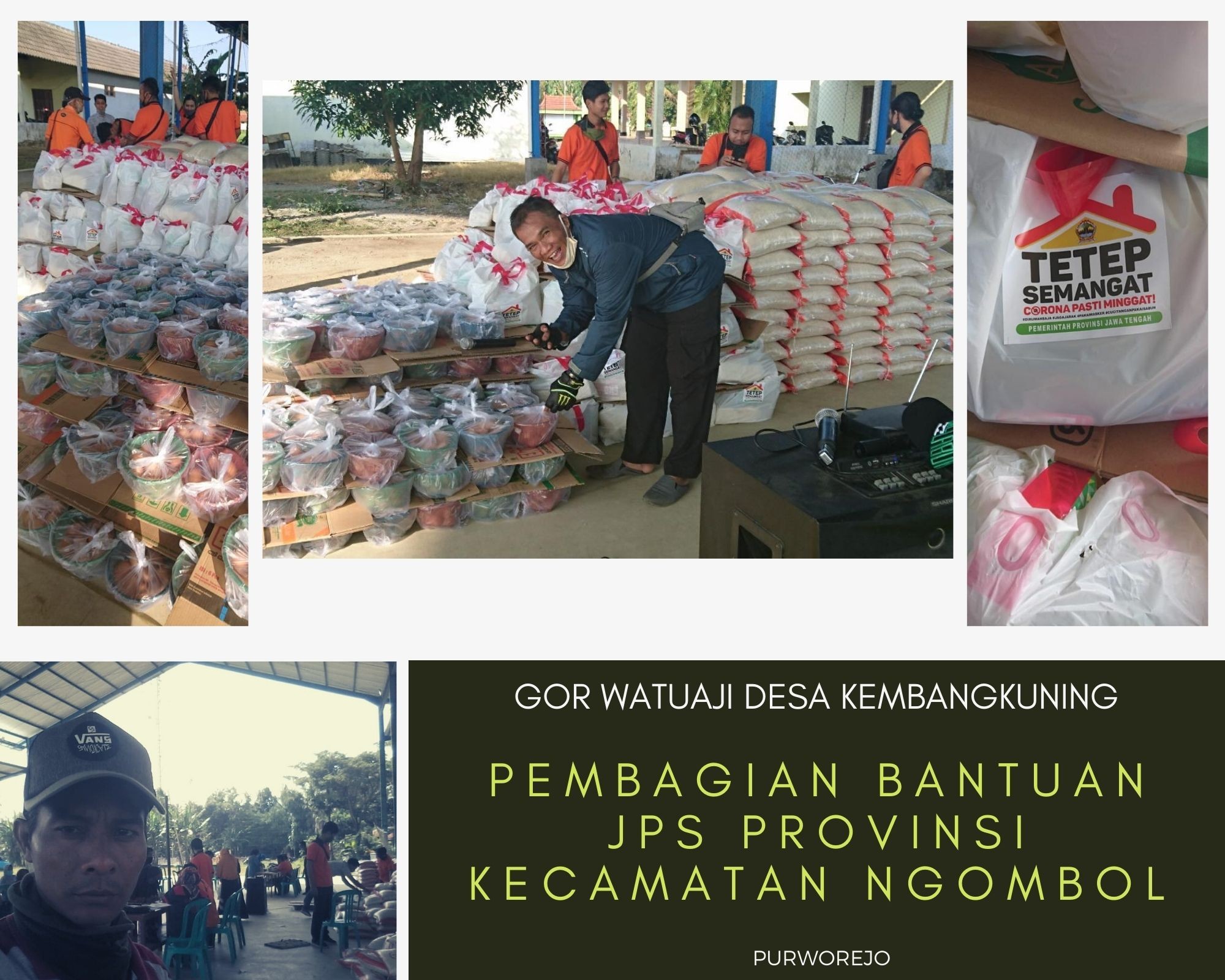 PEMBAGIAN BANTUAN JPS PROPINSI JAWA TENGAH KECAMATAN NGOMBOL