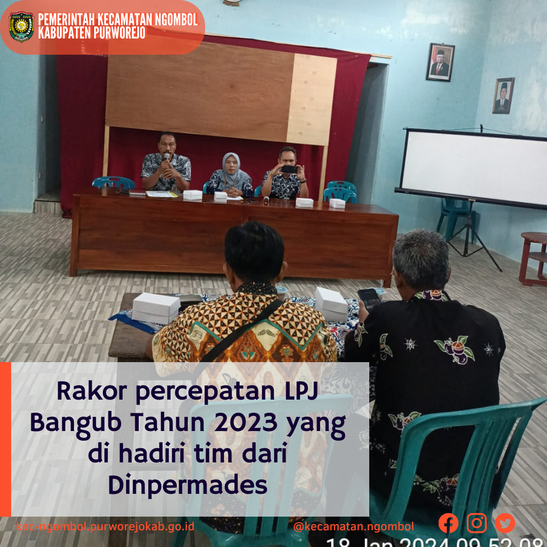 Rakor percepatan LPJ Bangub Tahun 2023