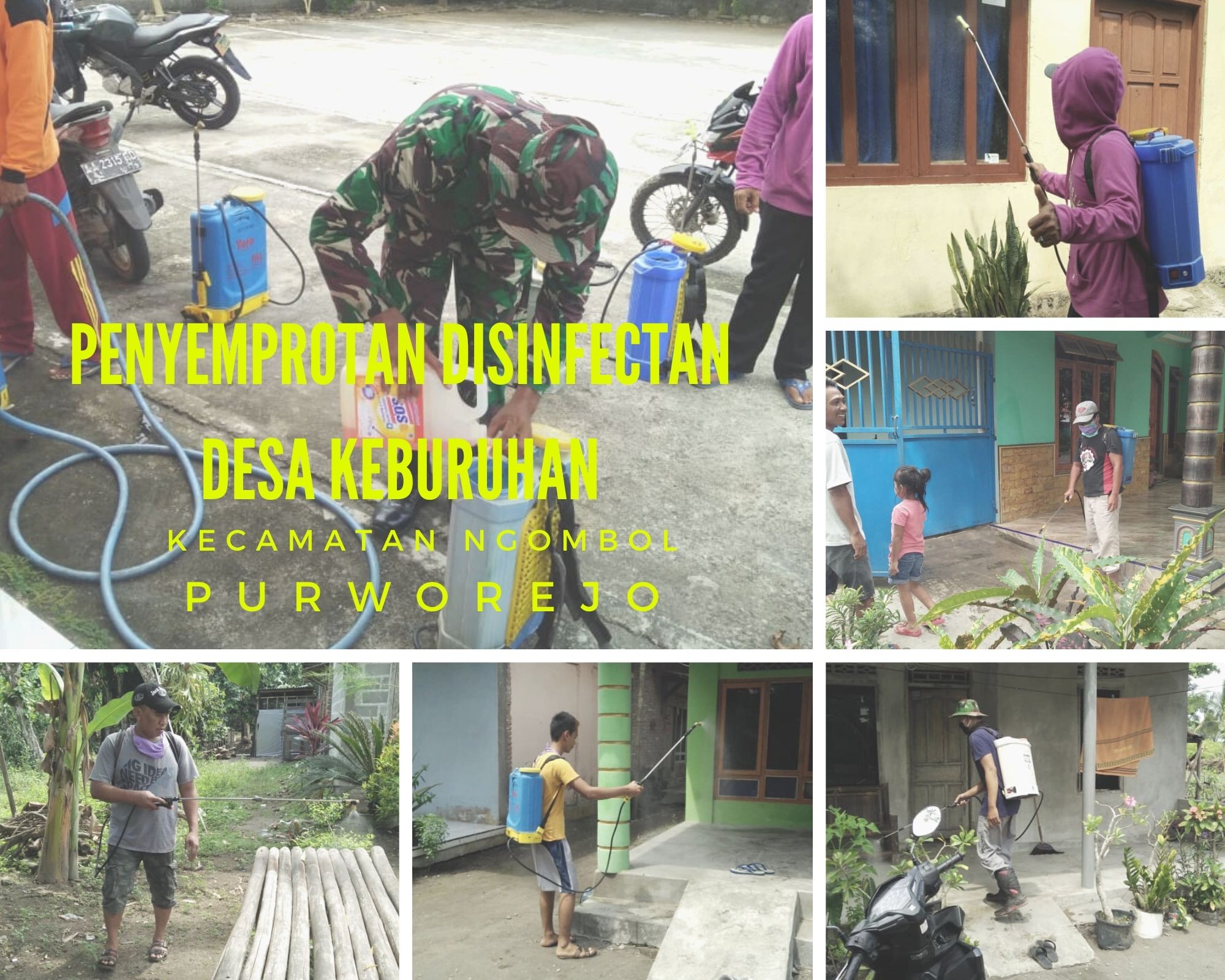 PENYEMPROTAN DISINFEKTAN DESA KEBURUHAN