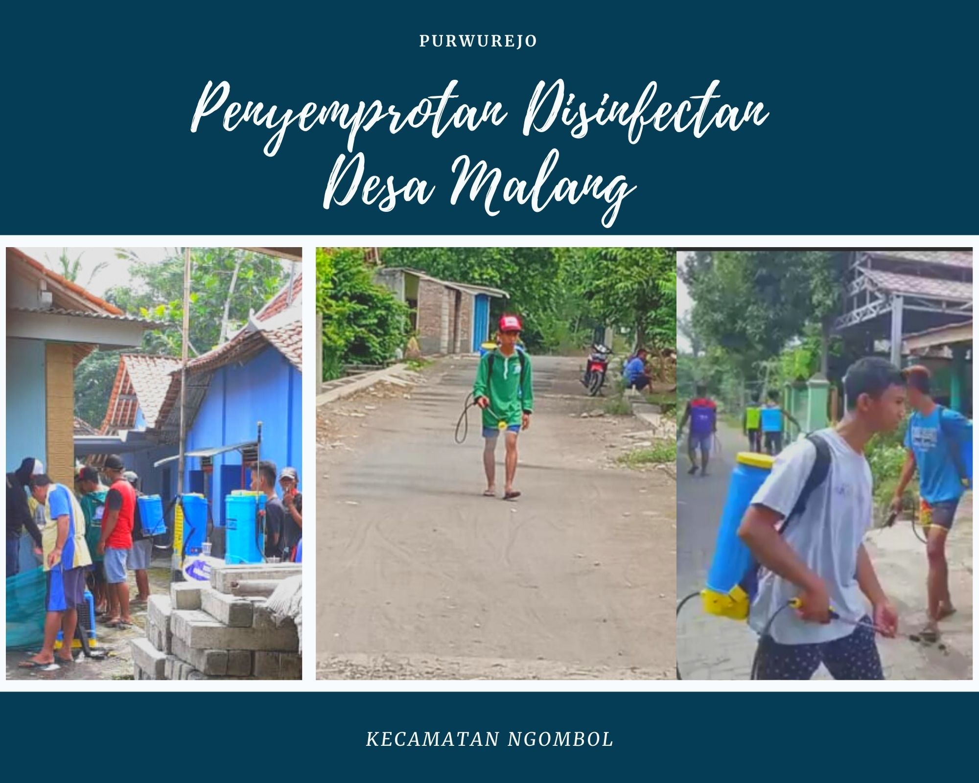 PENYEMPROTAN DISINFEKTAN DESA MALANG