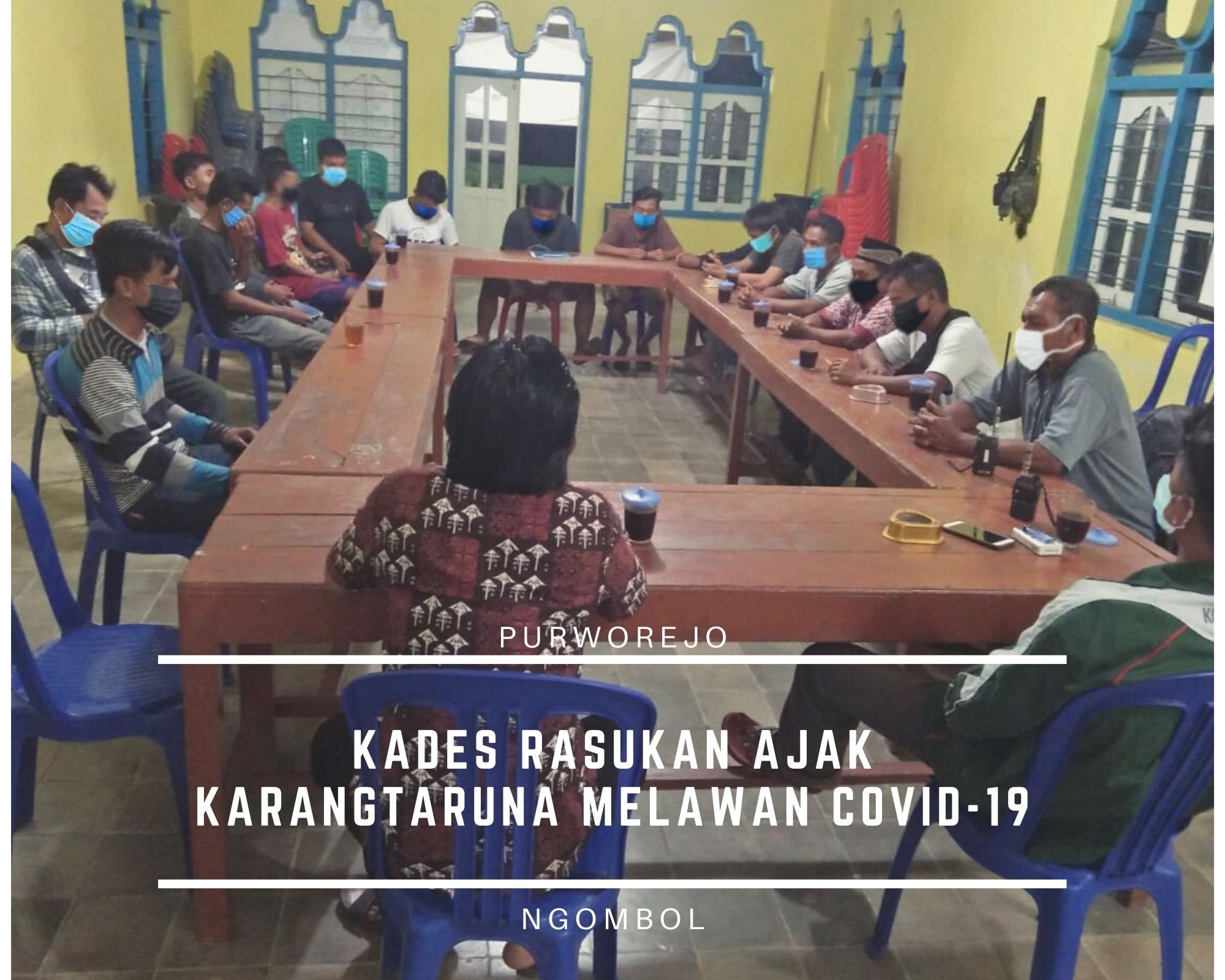 KADES RASUKAN AJAK KARANGTARUNA MELAWAN COVID-19