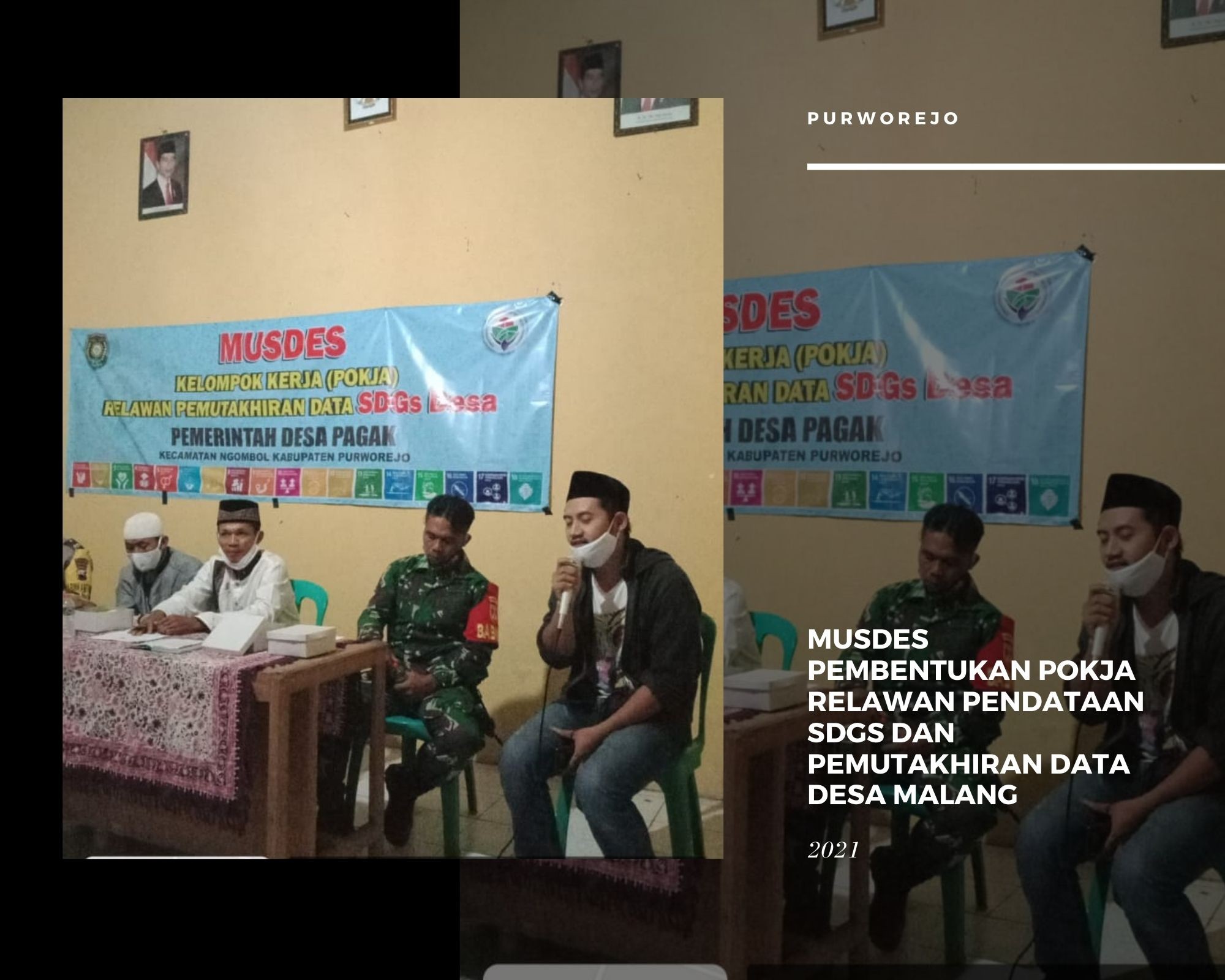 MUSDES PEMBENTUKAN POKJA RELAWAN PENDATAAN SDGS DAN PEMUTAKHIRAN DATA DESA PAGAK