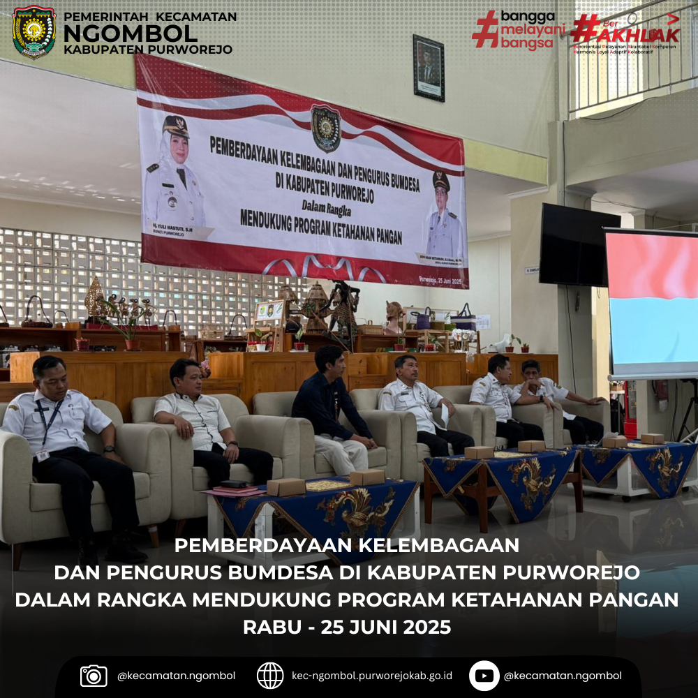 Penguatan BUMDesa untuk Ketahanan Pangan, Pemkab Purworejo Gelar Kegiatan Pemberdayaan Kelembagaan