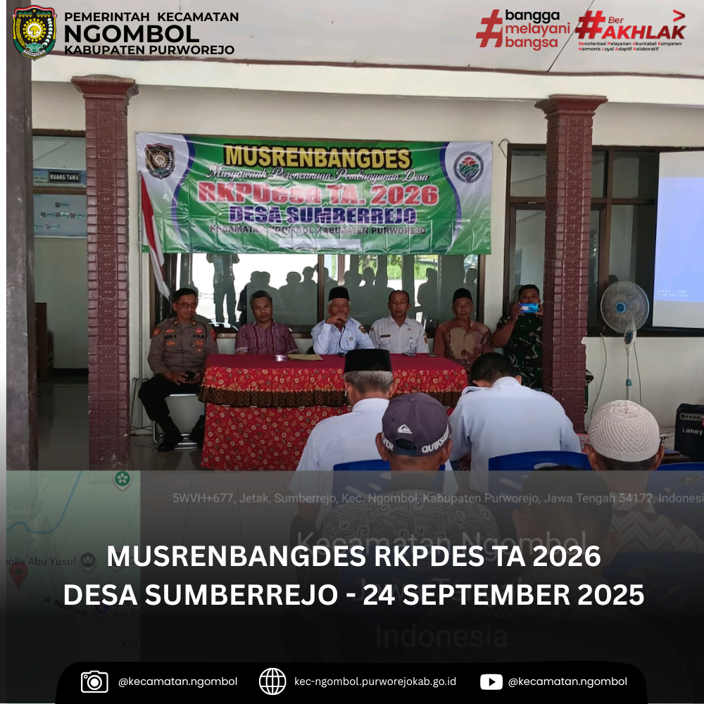 Musrenbangdes RKPDes Desa Sumberrejo Tahun Anggaran 2026