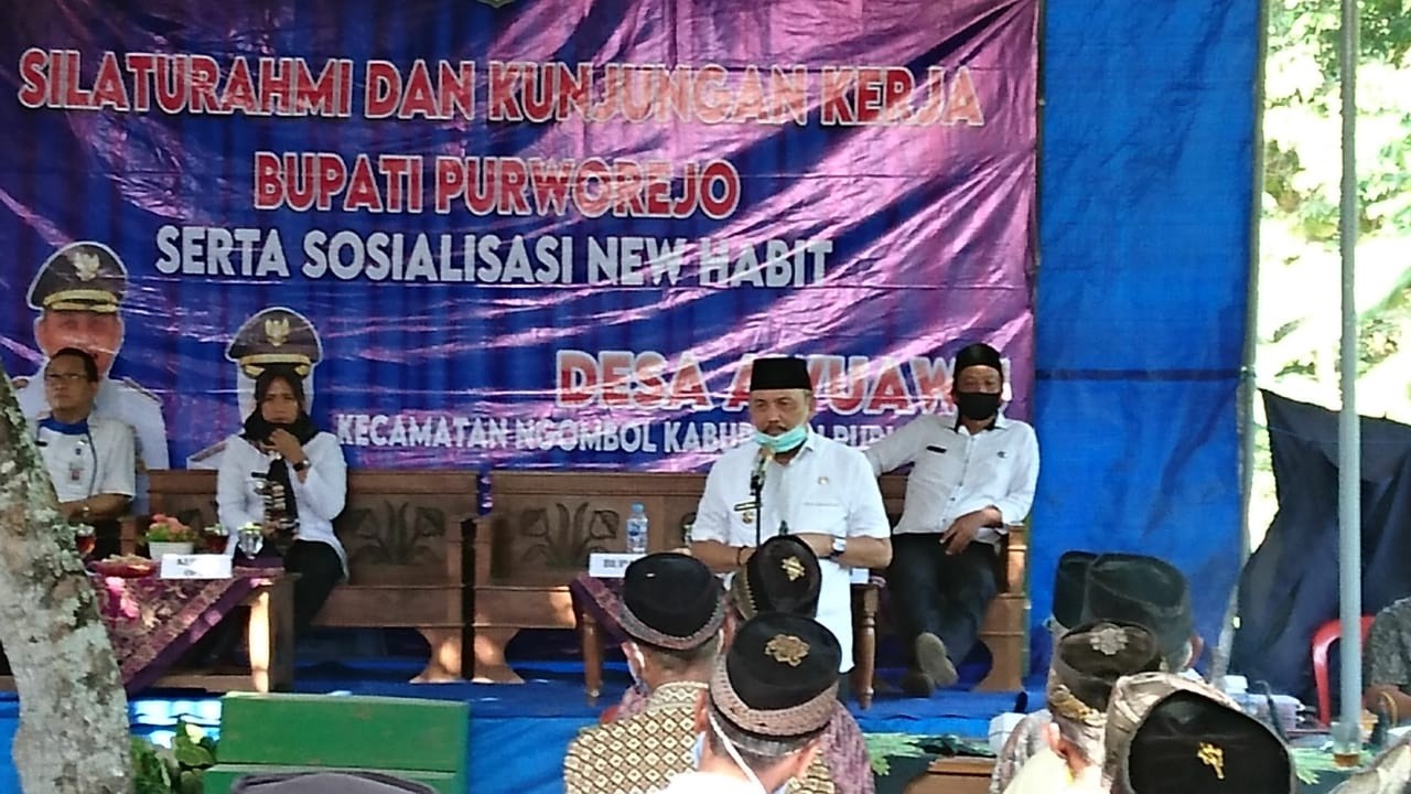 KUNJUNGAN KERJA BUPATI PURWOREJO DI DESA AWU AWU