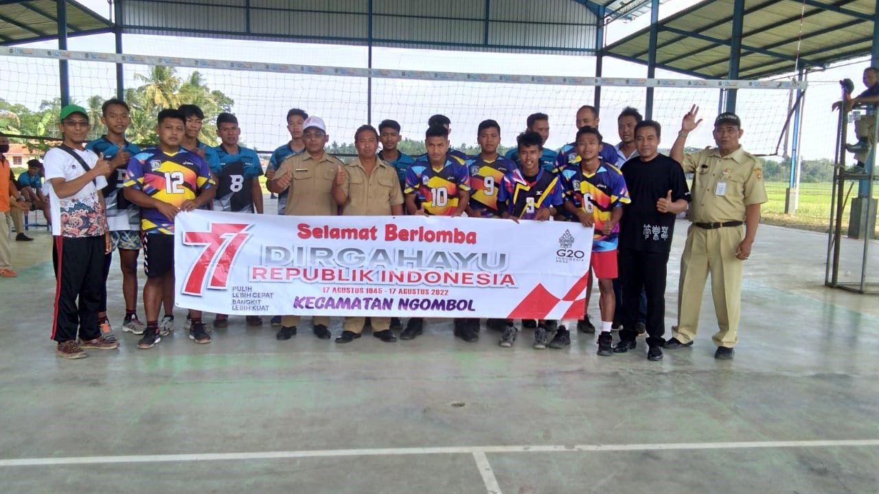 LOMBA VOLI HUT RI KECAMATAN NGOMBOL