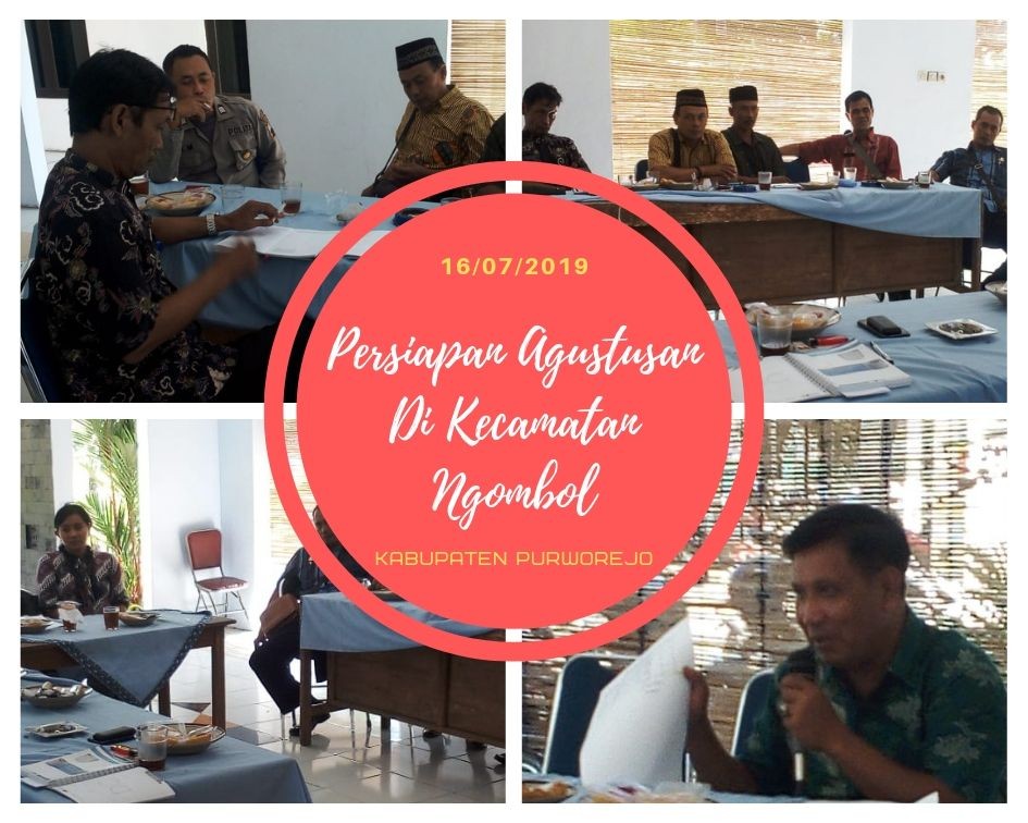 PERSIAPAN AGUSTUSAN DI KECAMATAN NGOMBOL