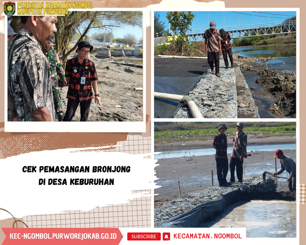 Checking Pemasangan Bronjong di Desa Keburuhan