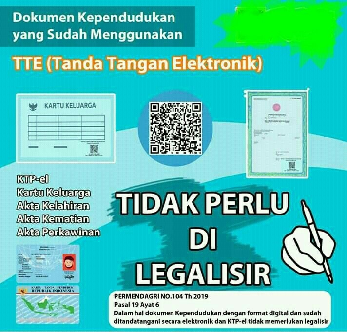 PERMUDAH PELAYANAN ADMINDUK, DISDUKCAPIL KECAMATAN NGOMBOL GUNAKAN TANDA TANGAN ELEKTRONIK