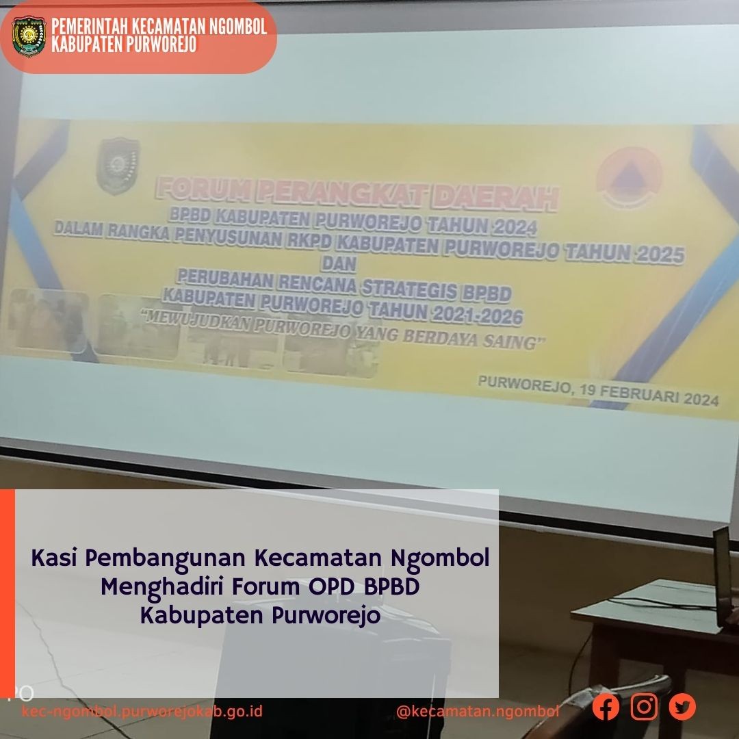 Forum OPD BPBD Kabupaten Purworejo