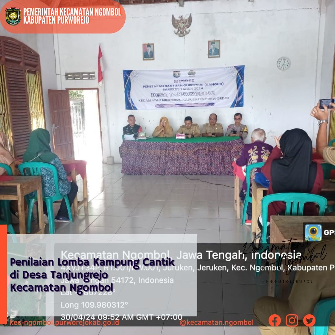 Lomba Kampung Cantik di Desa Tanjungrejo