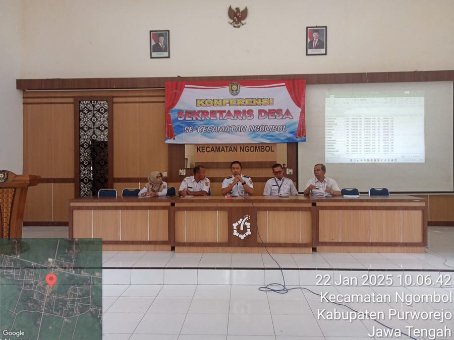 Konferensi Sekdes Rutin se-Kecamatan Ngombol Januari 2025