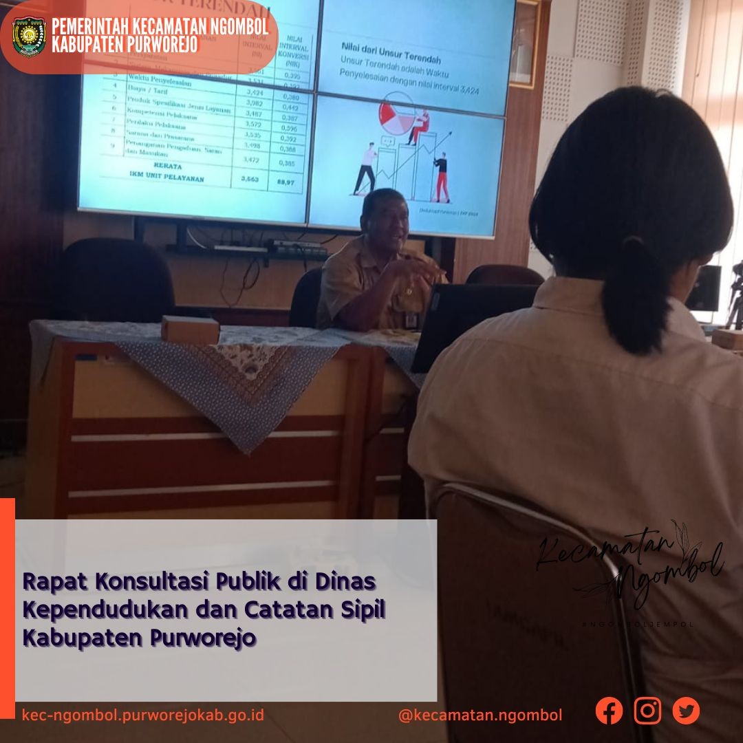 Rapat Konsultasi Publik di Dinas Kependudukan dan Catatan Sipil Kabupaten Purworejo