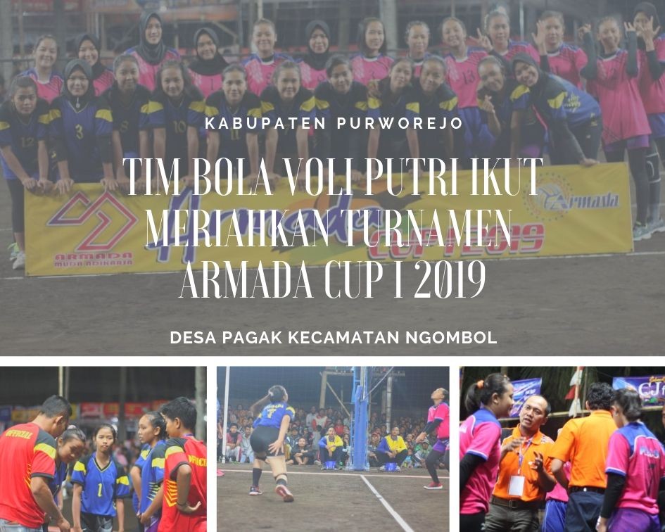 TIM BOLA VOLI PUTRI IKUT MERIAHKAN TURNAMEN ARMADA CUP I 2019