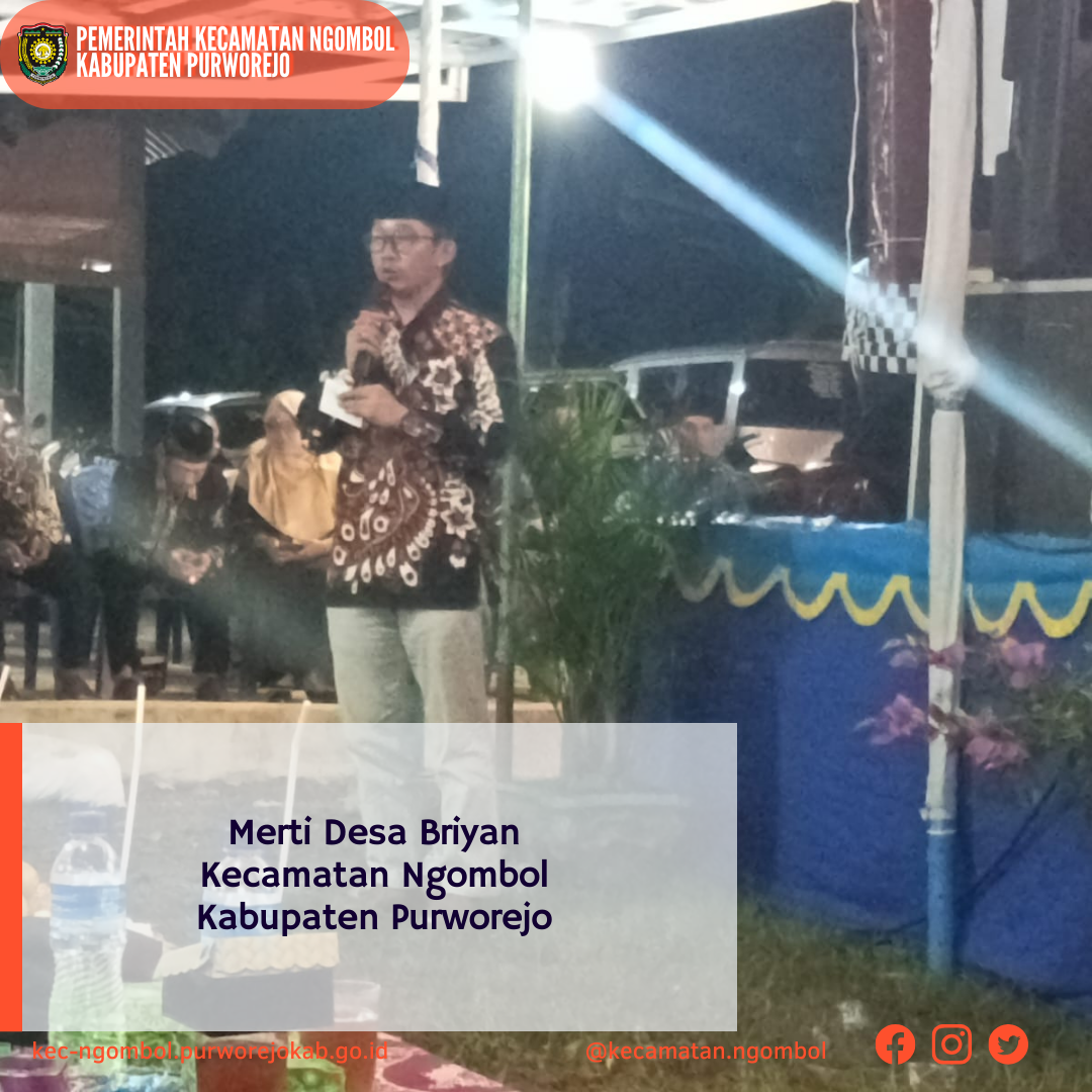 Merti Desa Briyan Kecamatan Ngombol Kabupaten Purworejo