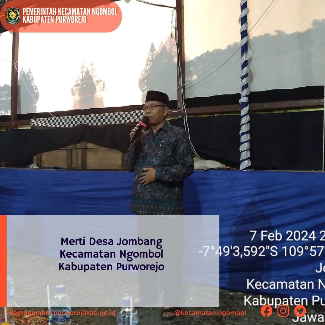 Merti Desa Jombang Kecamatan Ngombol Kabupaten Purworejo