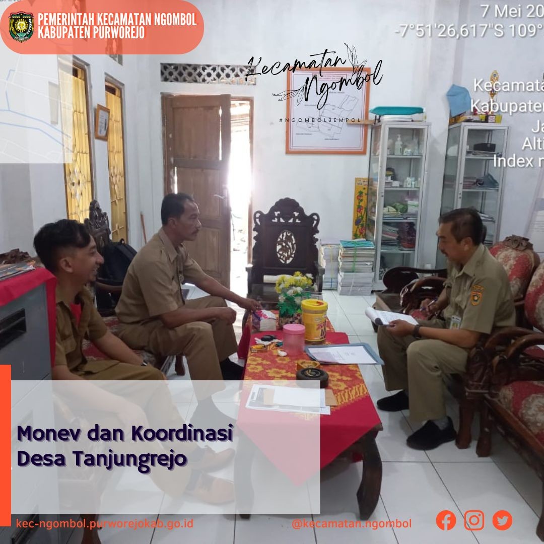 Rapat Koordinasi Monitoring dan Evaluasi Pembangunan Desa Tanjungrejo