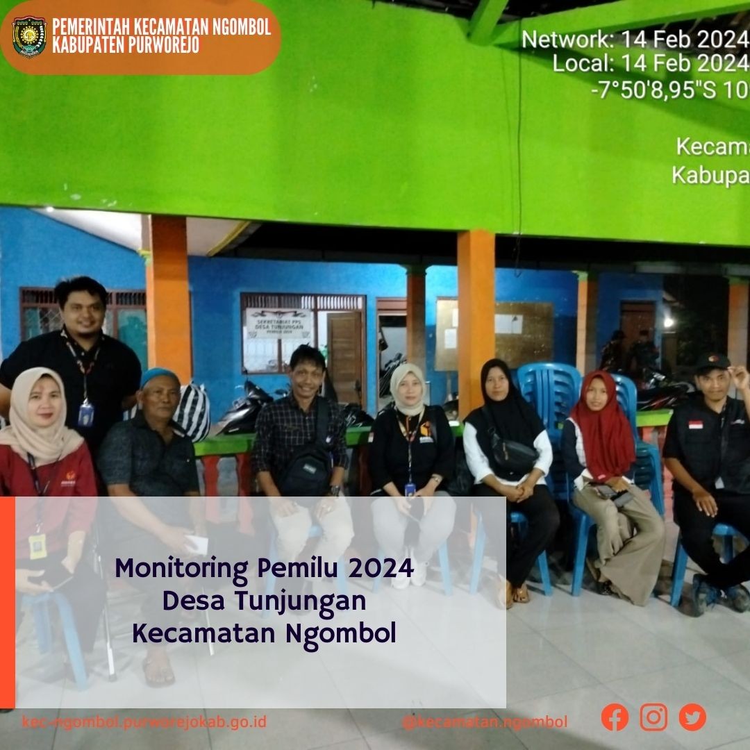 Monitoring Pemilu 2024 Desa Tunjungan