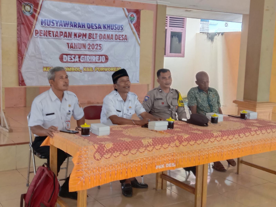 Musyawarah Desa Khusus Penetapan KPM BLT Dana Desa Tahun 2025 Desa Girirejo