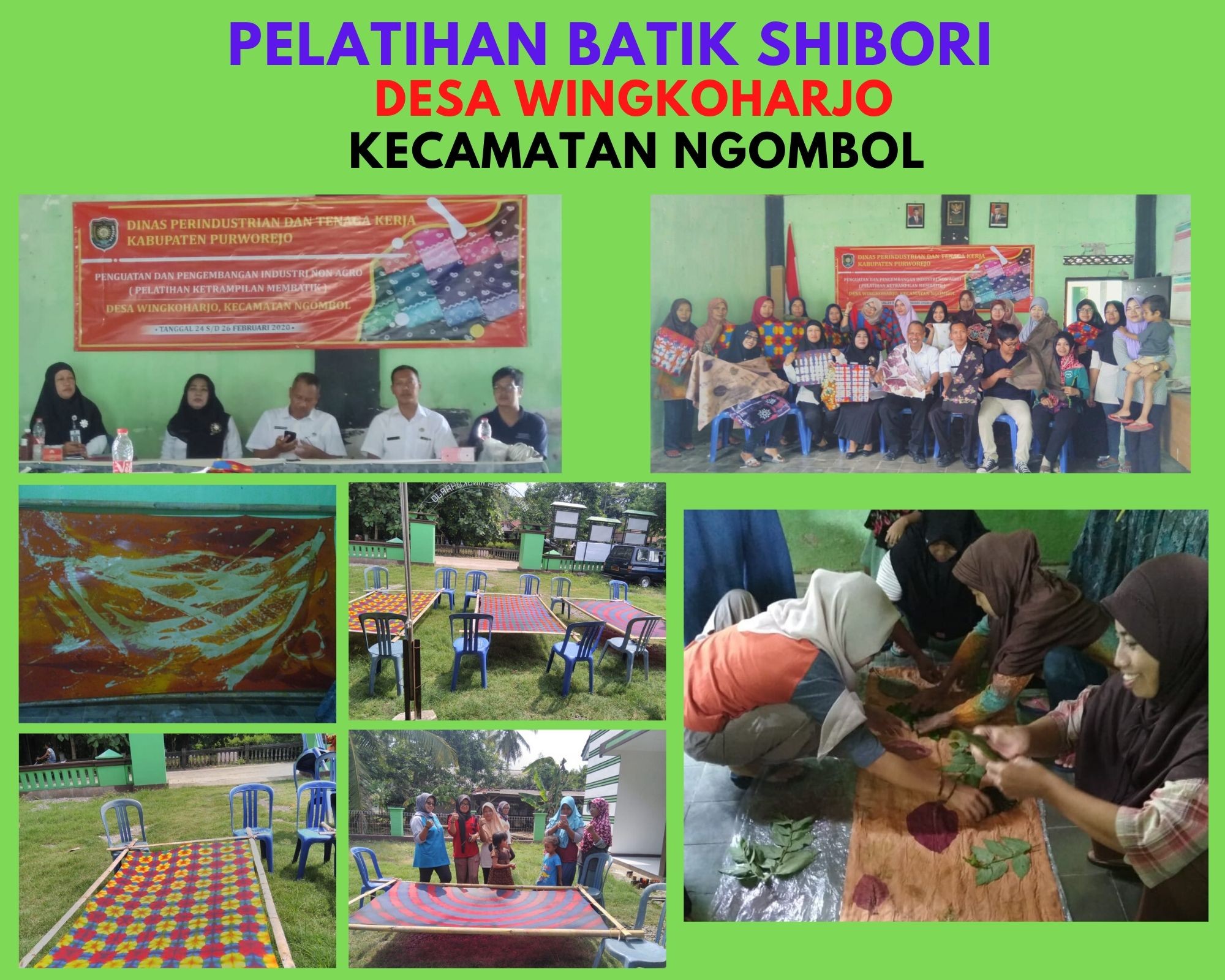 PELATIHAN BATIK SHIBORI DI DESA WINGKOHARJO