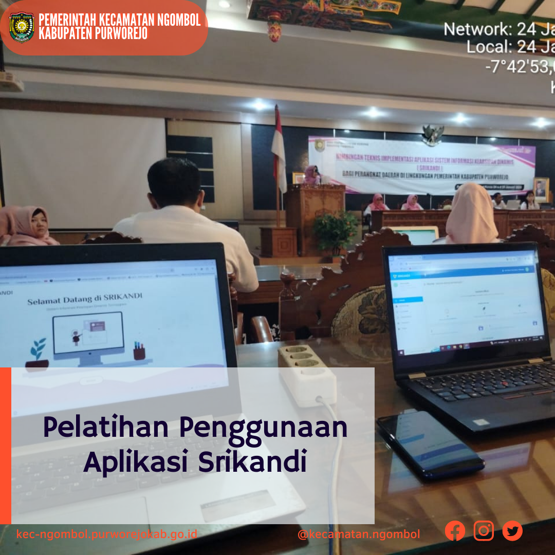 Pelatihan Aplikasi Srikandi oleh Dinas Perpustakaan dan Arsip Kabupaten Purworejo