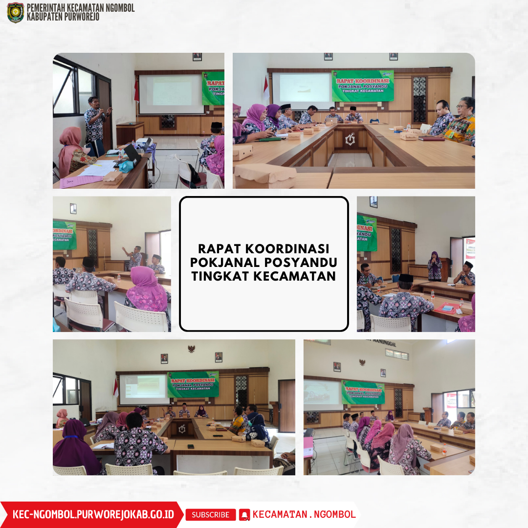 Rapat Koordinasi Pokjanal Posyandu Tingkat Kecamatan Ngombol