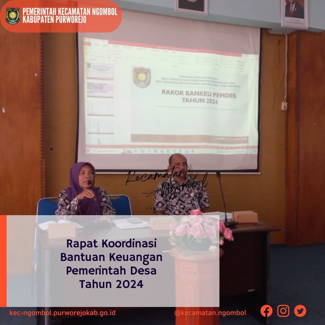 Rapat Koordinasi Bantuan Keuangan Pemdes Tahun 2024