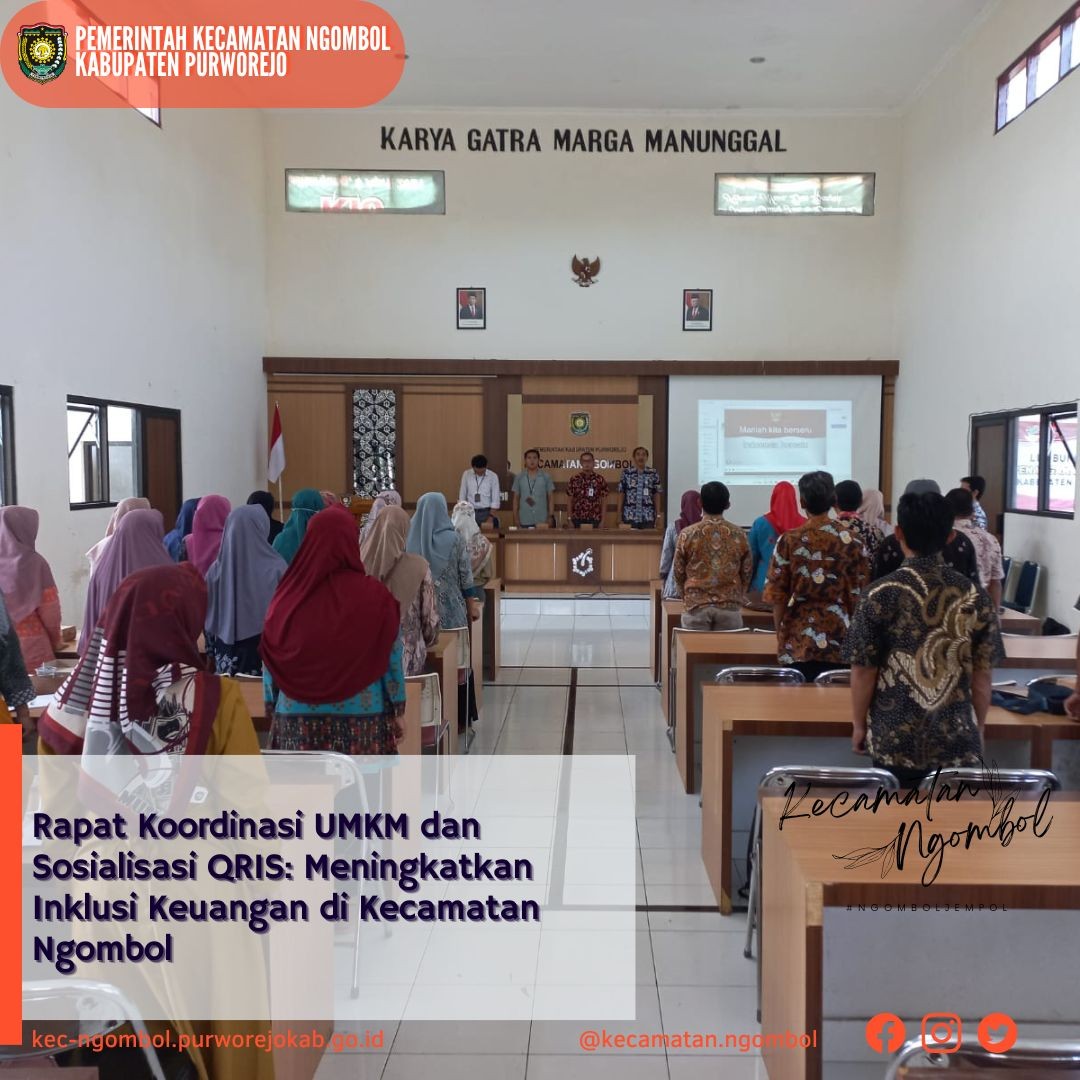 Rapat Koordinasi UMKM dan Sosialisasi QRIS: Meningkatkan Inklusi Keuangan di Kecamatan Ngombol