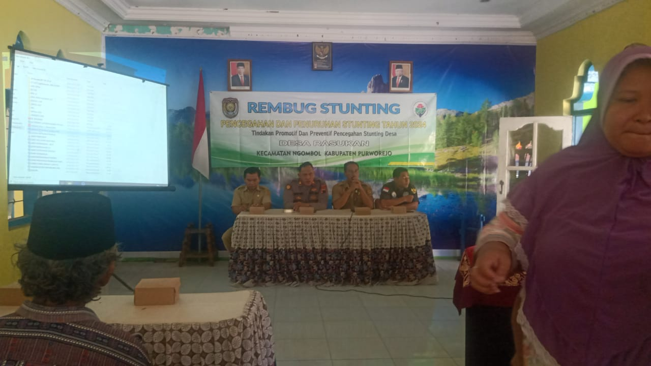 Rembug Stunting di Desa Rasukan, Kecamatan Ngombol: Upaya Bersama Atasi Stunting di Masyarakat