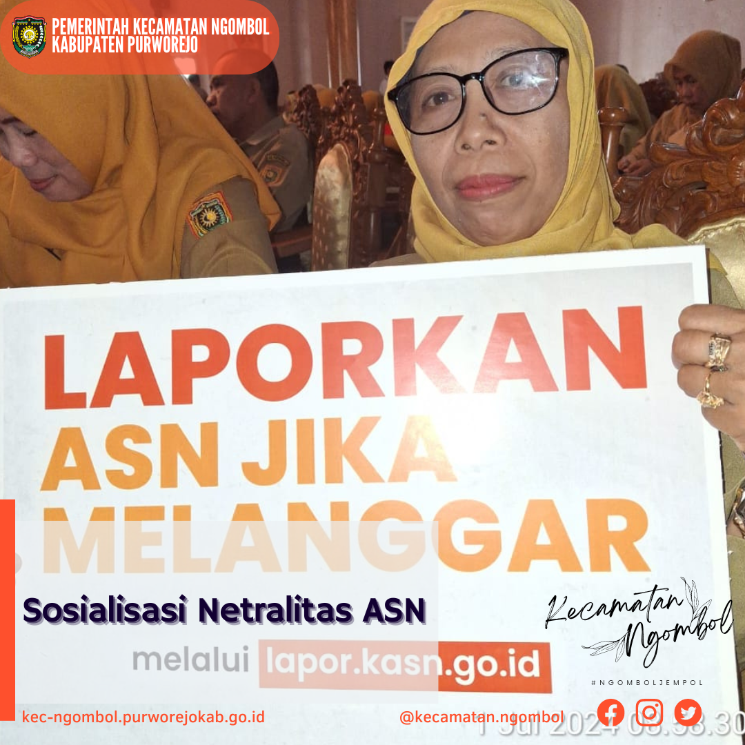 Wujudkan Pegawai ASN Yang Netral, Pemkab Purworejo Melaksanakan Sosialisasi Netralitas ASN