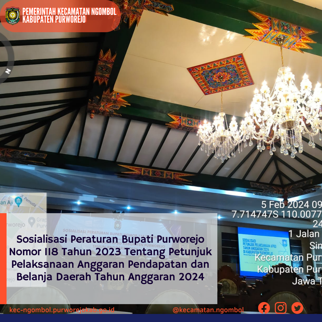 Sosialisasi Peraturan Bupati Purworejo Nomor 118 Tahun 2023 