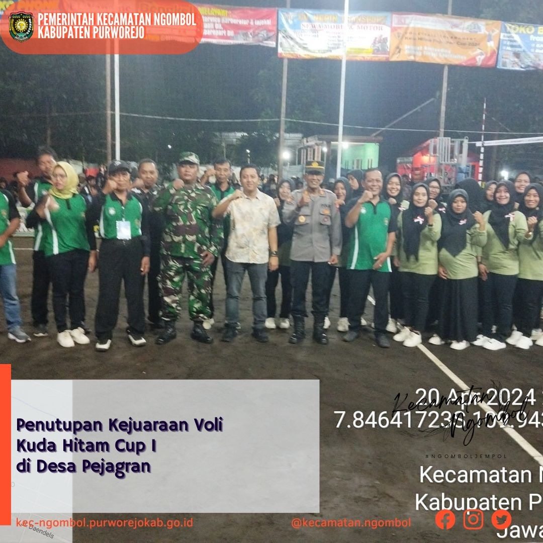 Memeriahkan Desa Pejagran: Kejuaraan Voli Kuda Hitam Cup I Sebagai Wujud Kegiatan Olahraga dan Kepemudaan